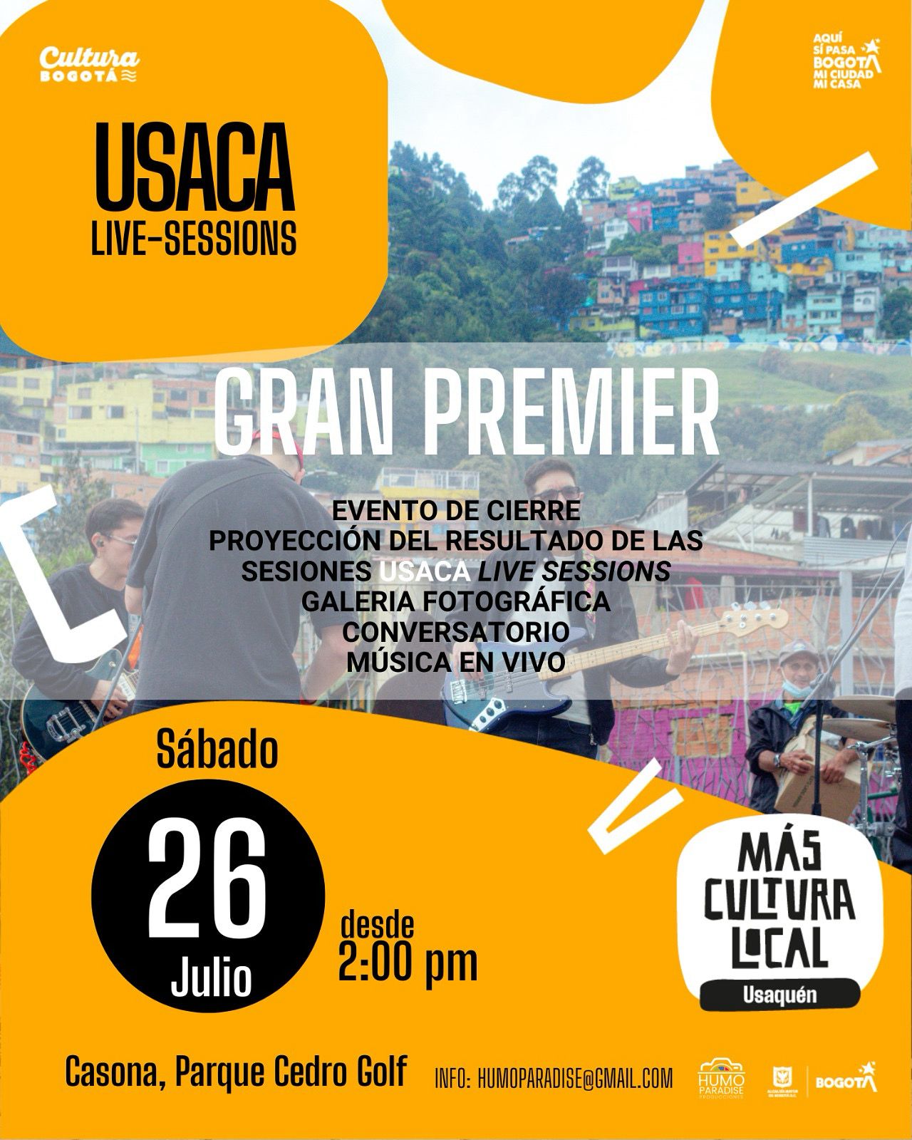 Usaca Live Sessions – Proyecto de Más Cultura Local desarrollado en Usaquén