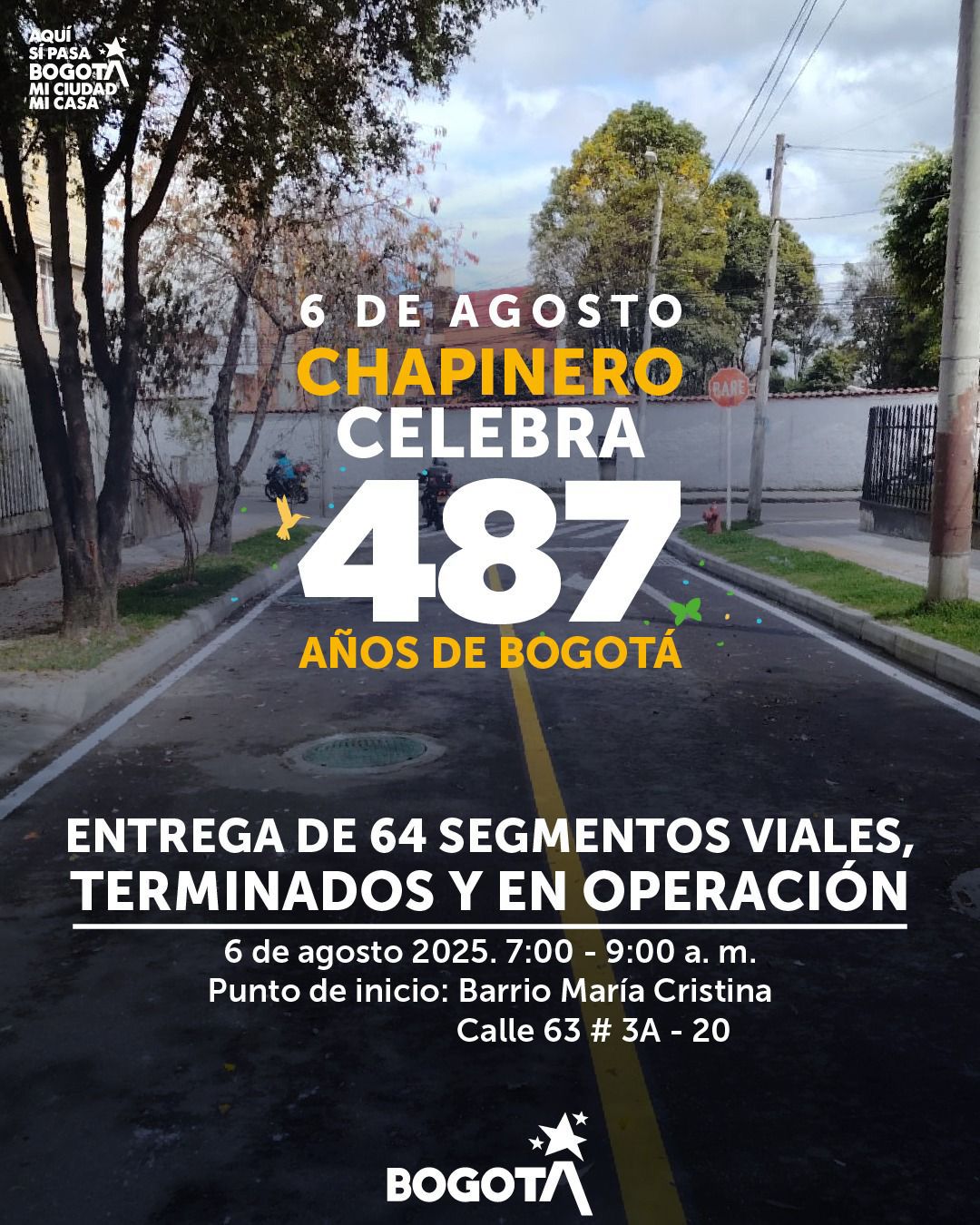 Usaquén y Chapinero celebran los 487 años de Bogotá
