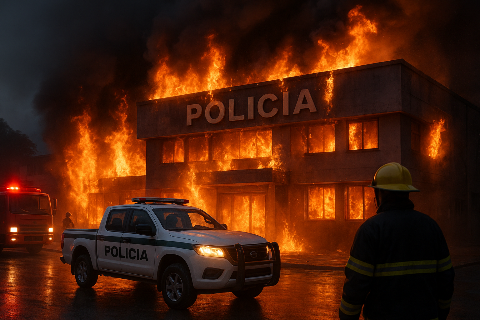 Gobernador Jorge Rey exige esclarecer incendio en estación de Policía de Funza que dejó cinco internos muertos