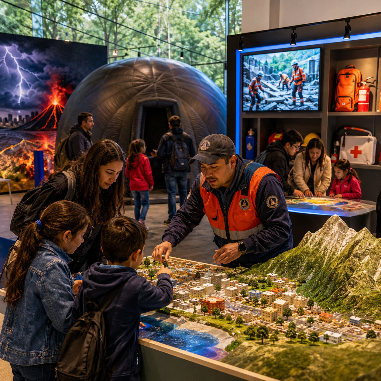 Chapinero abre las puertas de «MAGMA», un museo itinerante para aprender a enfrentar emergencias